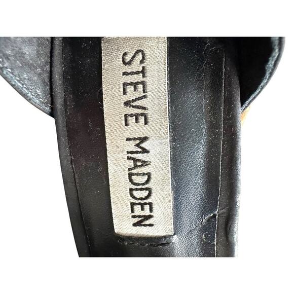 Steve Madden Women Shauna Ankle Suede Open Toe pump sandals shoes sz 7.5M